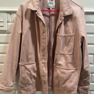 Zara Women's Blush Utility Jacket